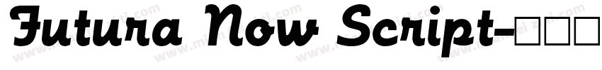 Futura Now Script字体转换